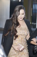 KATHERINE LANGFORD Leaves a Party in Milan 09/20/2018