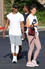 KATIE HOLMES and Jamie Foxx Leaves a Gym in Atlanta 09/18/2018
