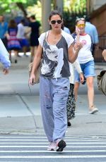 KATIE HOLMES Out and About in New York 09/15/2018