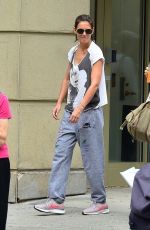 KATIE HOLMES Out and About in New York 09/15/2018