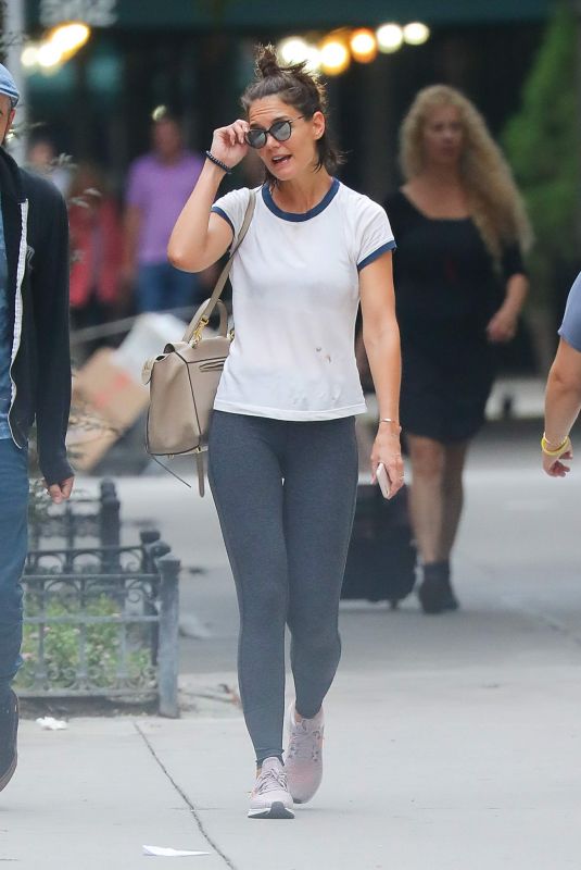 KATIE HOLMES Out in New York 09/12/2018