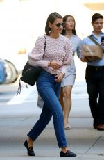 KATIE HOLMES Out in New York 09/16/2018