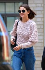 KATIE HOLMES Out in New York 09/16/2018