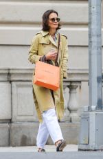 KATIE HOLMES Out on Madison Avenue in New York 09/24/2018