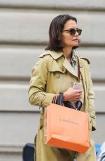 KATIE HOLMES Out on Madison Avenue in New York 09/24/2018