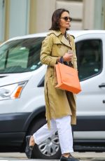 KATIE HOLMES Out on Madison Avenue in New York 09/24/2018