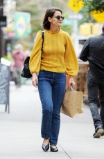 KATIE HOLMES Out Shopping in New York 09/21/2018