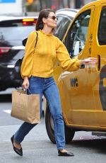 KATIE HOLMES Shopping at Isabel Marant and Trico Field in New York 09/21/2018