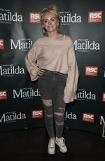 KATIE MCGLYNN at Matilda Press Night in Manchester 09/20/2018