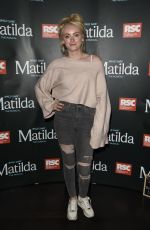 KATIE MCGLYNN at Matilda Press Night in Manchester 09/20/2018
