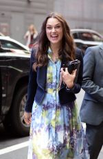 KEIRA KNIGHTLEY Arrives at Good Morning America in New York 09/13/2018