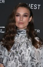 KEIRA KNIGHTLEY at Colette Special Screening in New York 09/13/2018