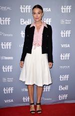 KEIRA KNIGHTLEY at The Colette Press Conference at Toronto International Film Festival 09/10/2018