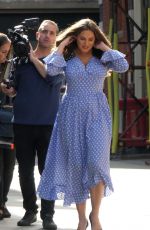 KELLY BROOK Out Filming in London 09/25/2018