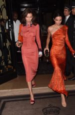KEMDALL JENNER and BELLA HADID Leaves George V Hotel in Paris 09/26/2018