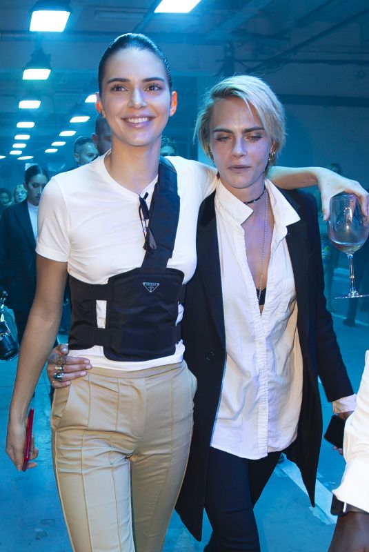 KENDALL JENNER and CARA DELEVINGNE Out in Paris 09/27/2018