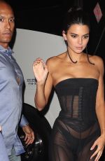 KENDALL JENNER Arrives at 1Oak in New York 09/08/2018