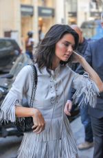 KENDALL JENNER Arrives at Her Hotel in Paris 09/11/2018