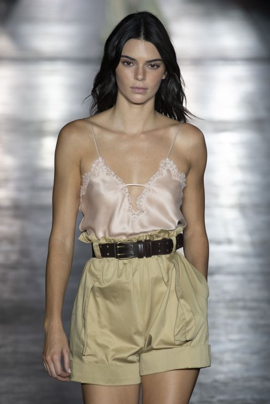KENDALL JENNER at Alberta Ferretti Runway Shoe at Milan Fashion Week 09/19/2018