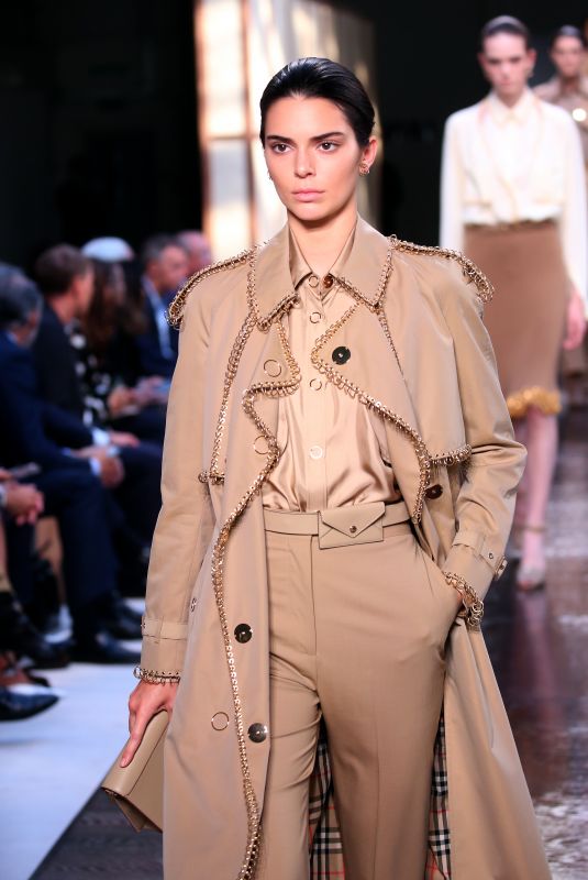 KENDALL JENNER at Burberry Runway Show at LFW in London 09/17/2018