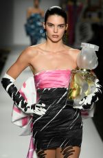 KENDALL JENNER at Moschino Runway Show at Milan Fashion Week 0920/2018