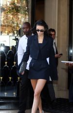 KENDALL JENNER Leaves George V Hotel in Paris 09/27/2018