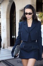 KENDALL JENNER Leaves George V Hotel in Paris 09/27/2018