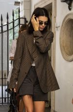 KENDALL JENNER Leaves Versace Showroom in Milan 09/20/2018