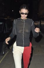 KENDALL JENNER Night Out in London 09/17/2018