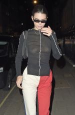 KENDALL JENNER Night Out in London 09/17/2018