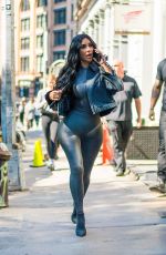 KIM KARDASHIAN in Tights Out in New York 09/30/2018