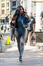 KIM KARDASHIAN in Tights Out in New York 09/30/2018