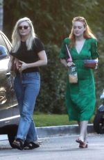 KIRSTEN DUNST and DAKOTA FANNING Out in Los Angeles 09/19/2018
