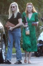 KIRSTEN DUNST and DAKOTA FANNING Out in Los Angeles 09/19/2018