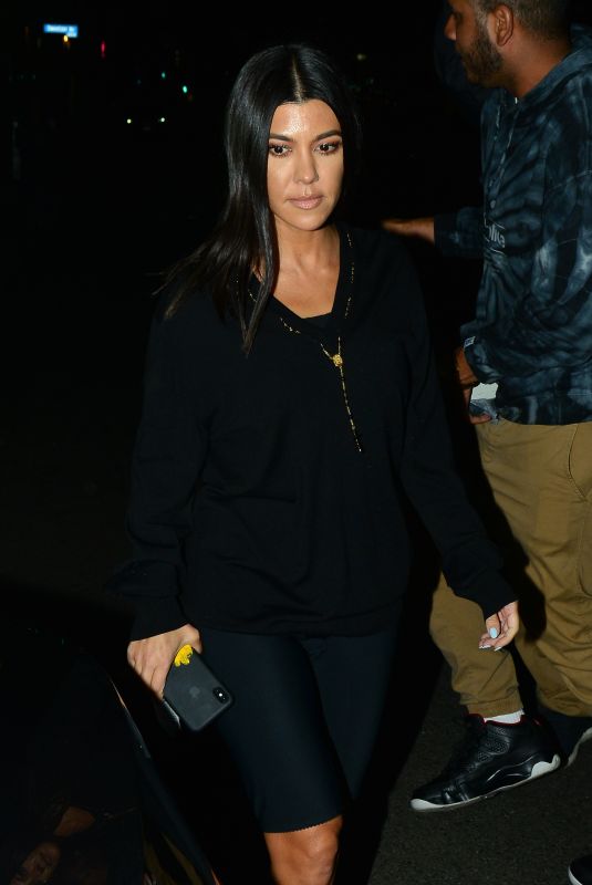 KOURTNEY KARDASHIAN Out for Dinner in Los Angeles 09/26/2018