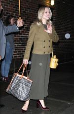 KRISTEN BELL Arrives at Late Show with Stephen Colbert in New York 09/25/2018