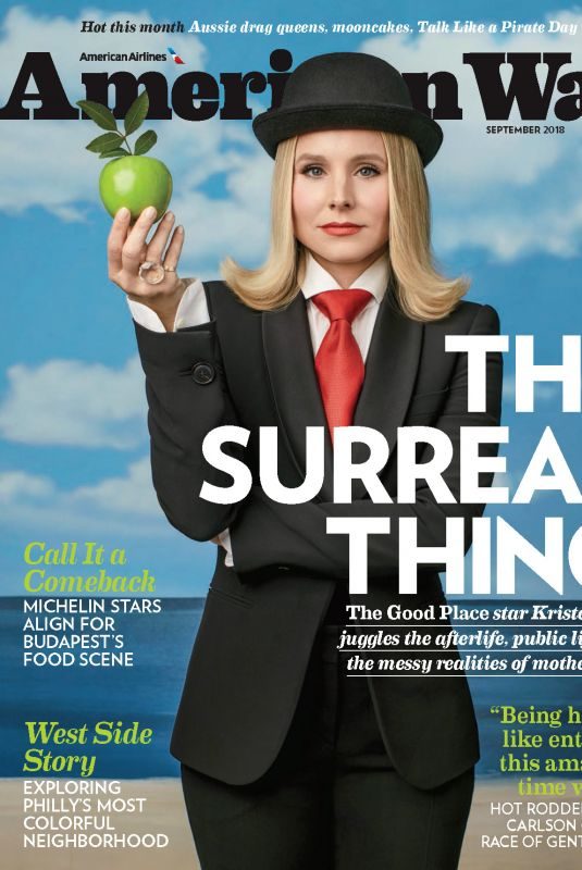 KRISTEN BELL in American Way Magazine, September 2018