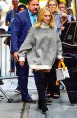 KRISTEN BELL Leaves The View in New York 09/26/2018