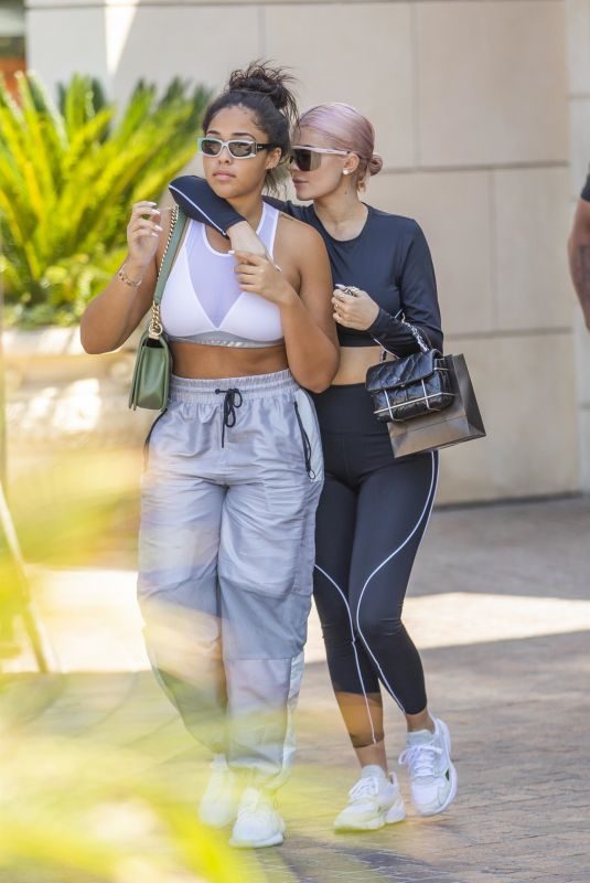 KYLIE JENNER and JORDYN WOODS Out Shopping in Calabasas 09/24/2018