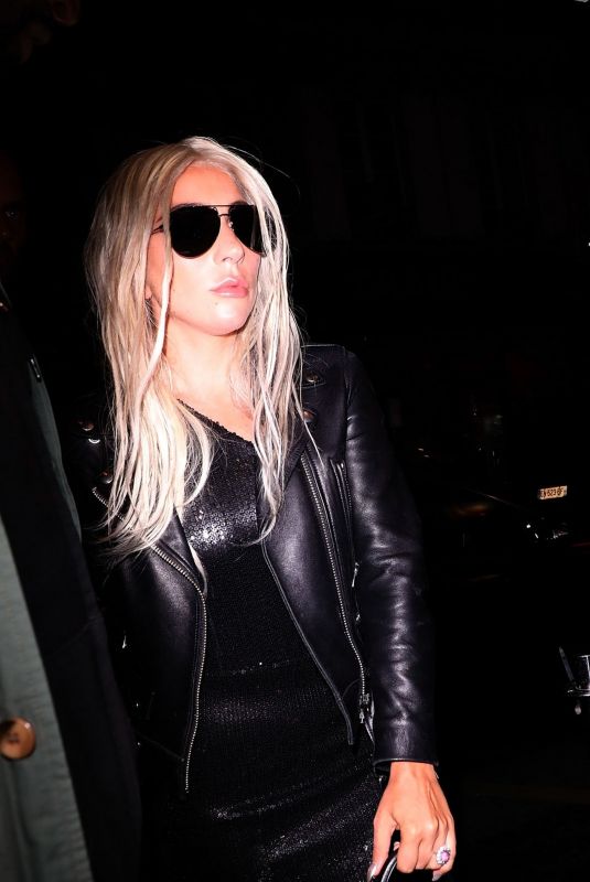 LADY GAGA Arrives at Celine Party in Paris 09/28/2018