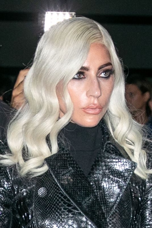 LADY GAGA at Celine Show at Paris Fashion Week 09/28/2018