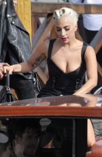 LADY GAGA on a Water Taxi at Venice Film Festival 08/30/2018