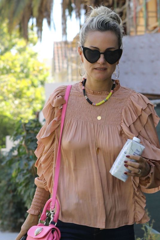 LAETICIA HALLYDAY at Meche Salon in Los Angeles 09/14/2018
