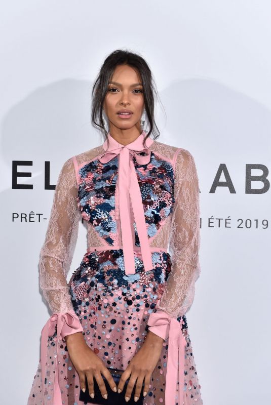 LAIS RIBEIRO at Elie Saab Show at Paris Fashion Week 09/29/2018