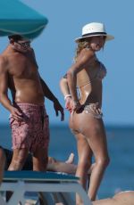 LAURA MONROY in Bikini at a Beach in Miami 09/13/2018