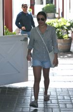 LEA MICHELE at Brentwood Country Mart 09/21/2018