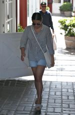 LEA MICHELE at Brentwood Country Mart 09/21/2018