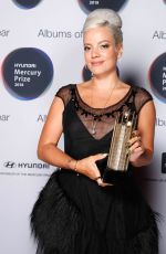LILY ALLEN at Mercury Prize Albums of the Year Awards in London 09/20/2018