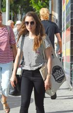 LILY COLLINS at Whole Foods Supermarket in West Hollywood 09/24/2018