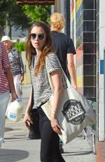LILY COLLINS at Whole Foods Supermarket in West Hollywood 09/24/2018